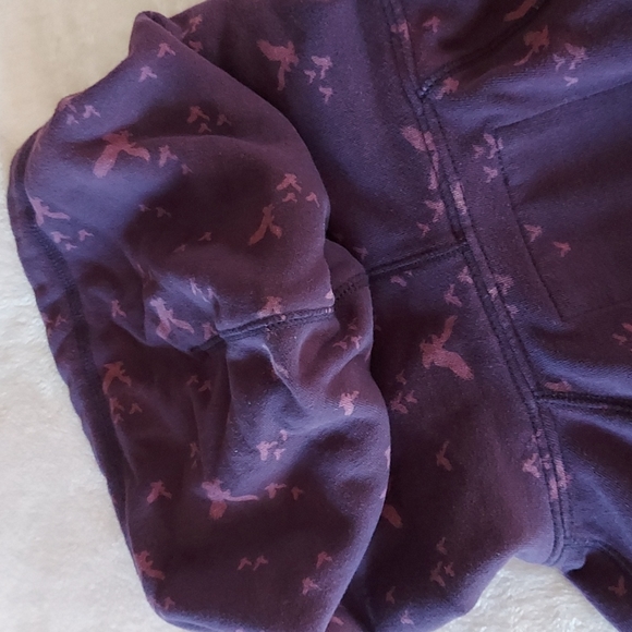 🦅7xHP🦅 Vtg AEO All Over Logo Fleece Full Zip Hoodie - Picture 11 of 14